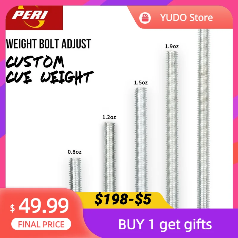 

PERI набор тяжелых болтов 5 шт., тяжелые винты 2,3 унции/1,9 унции/1,5 унции/1,2 унции/0,8 унции, регулируемые тяжелые болты, прочные аксессуары для бильярда