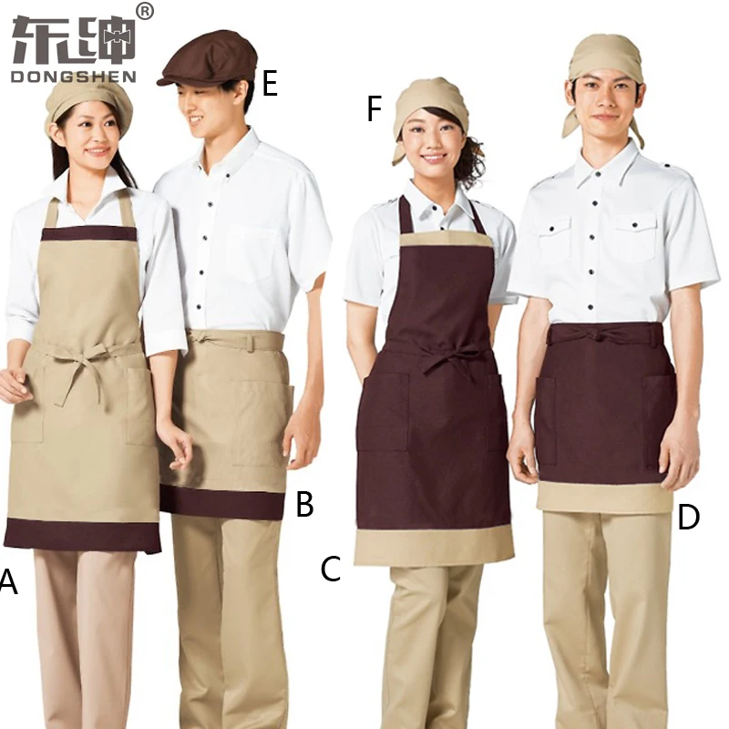 

Korean version of new Western restaurant uniform, coffee shop work uniform, baking cake room apron, European style apron