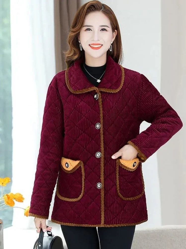 Winter Coat Women  Jacket Clothes Women Corduroy  Autumn and Winter Keep Warm Fashion 5 Sizes  Ropa De Invierno Mujer