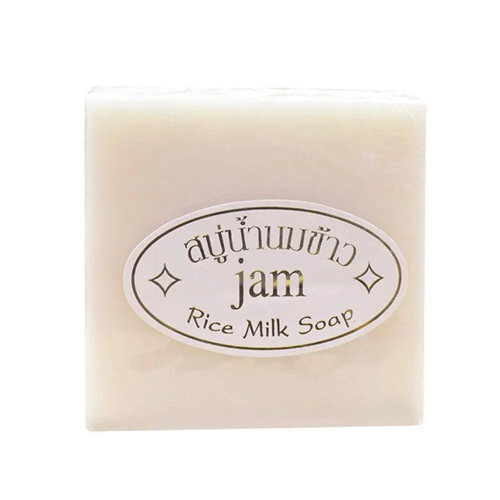 

Handmade Rice Soap Jasmine Rice Collagen Skin Whitening Bath Oil Control Moisturizing Soap