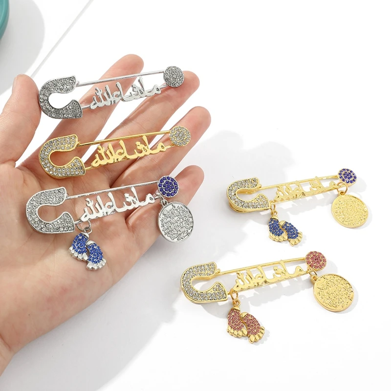 Амулет Брошь булавка с ногами счастливое очарование для мужчин женщин