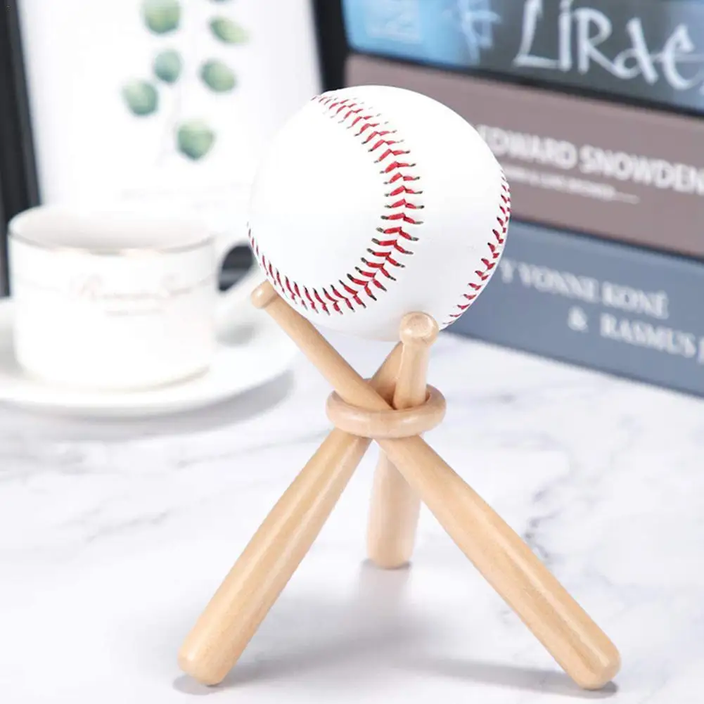 

New Mini Baseball Bat Bracket Baseball Holder Baseball Stand Wood Display Support Golf Souvenir Tennis Ball Ball Holder Y4K5