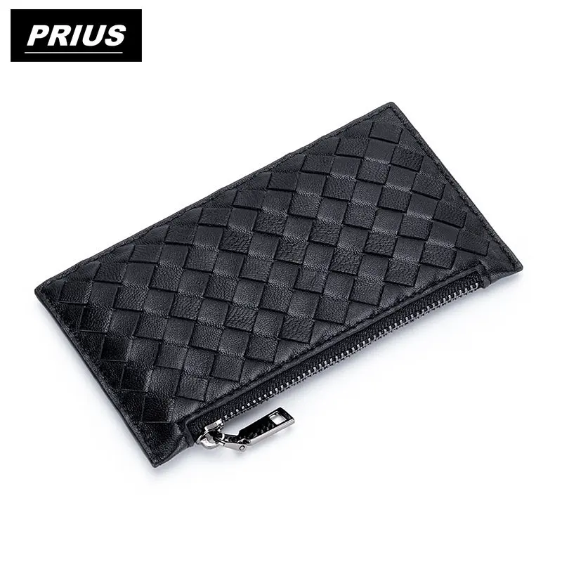 

Women's wallet zipper 100% sheepskin leather coin wallet ultra-thin management bag wallet multi card holder card case