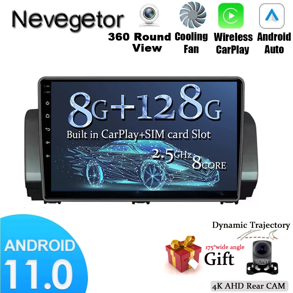 

Автомагнитола DSP, Wi-Fi, BT, Android 11, для Renault Sandero 2021, стерео, мультимедийный видеоплеер, навигация, GPS, CarPlay, SWC, 9 дюймов IPS