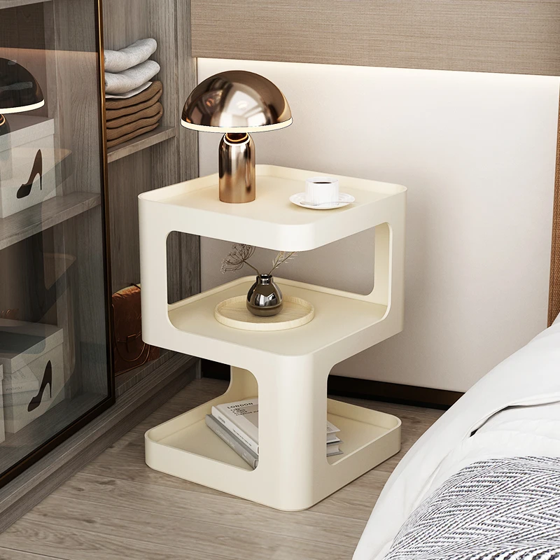 

Minimalist Modern Nightstand Nordic Metal White Bedside Storage Nightstands Home Luxury Mesa De Cabeceira Hotel Furniture
