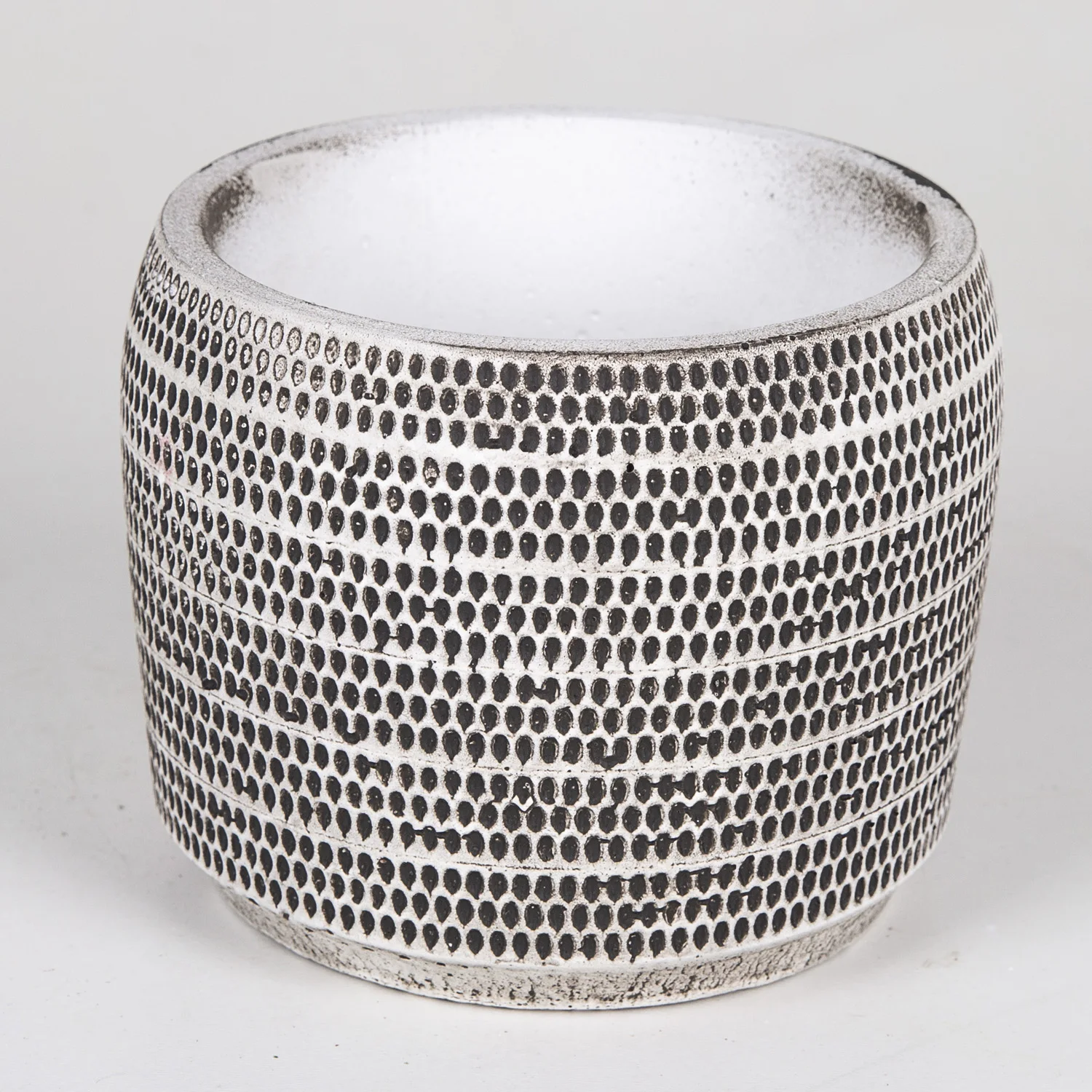 

Veramaya бетонный горшок с полосками 15x12 см