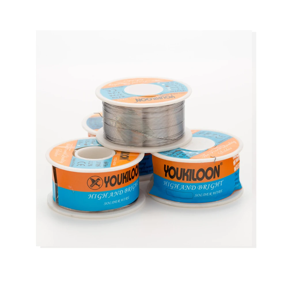 Паяльная проволока, сварочные инструменты для ремонта Bga, Оловянная проволока с канифольным сердечником, 40 г/100 г, 0,2/0,3/0,4/0,5 мм, низкая температура плавления