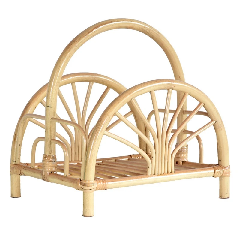 

Rattan Woven Basket Handmade Rattan Magazine Rack Storage Basket With Handle Picnic Basket Newspaper Rack Storage Rack