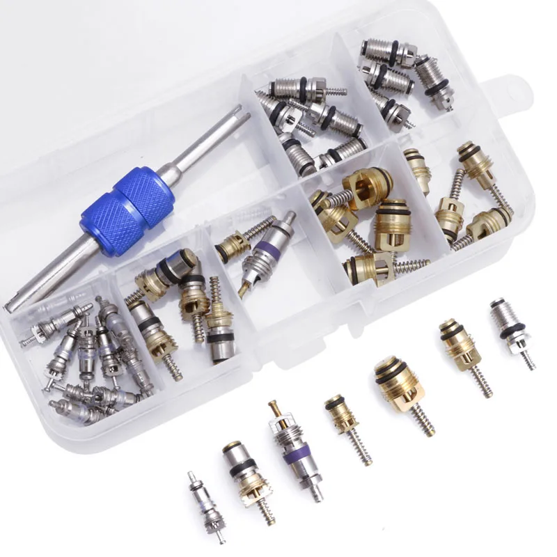

50LB Hot 39x R12 R134A Car Air Conditioning A/C Tire Valve Stem Core Remover Tool Kit