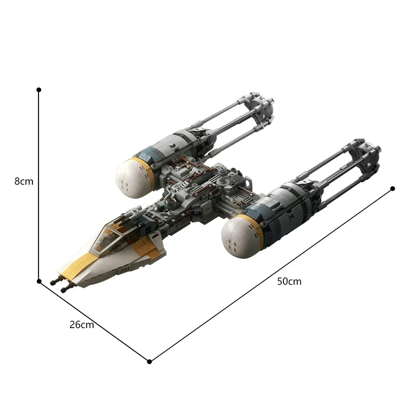 Строительный блок MOC Space War Fighter BTL-A4 Y-Wing классический набор кирпичей игрушечный