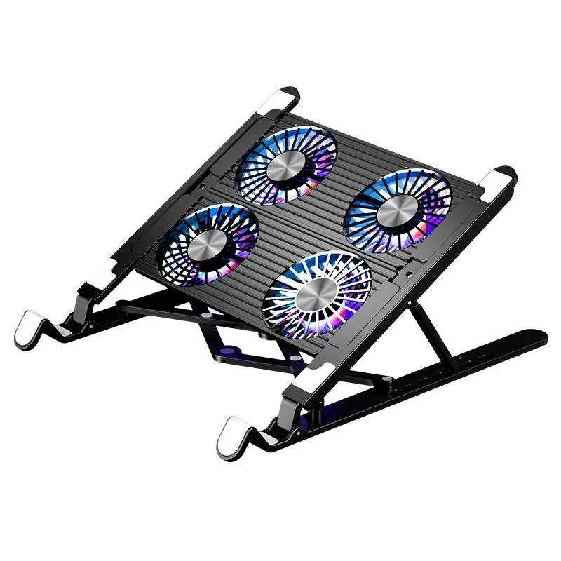 

Foldable Laptop Holder for Macbook Tablet Notebook Stand Table Cooling Pad Bracket with Radiator Silent Fan Laptop Accessories
