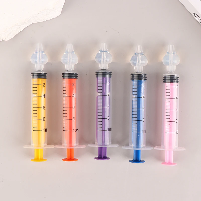 2 шт. детский силиконовый шприц для чистки носа 10 мл