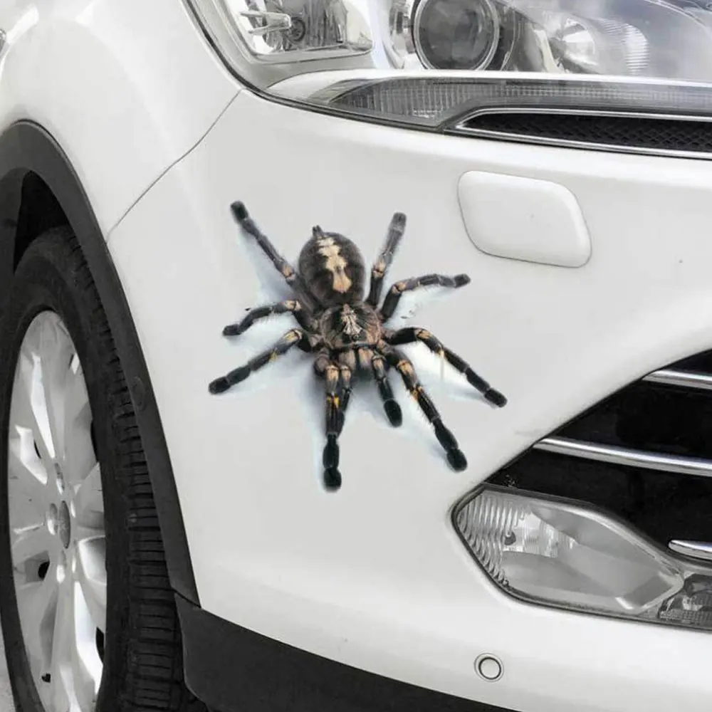 

3D Car Sticker spider Bumper Retrofit Stickers for audi a4 b7 alfa romeo 156 renault megane 2 kia sportage 2011 dacia