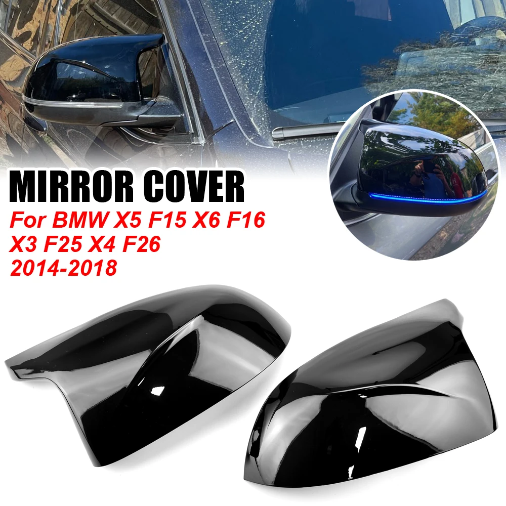 

for BMW F25 X3 F26 X4 F15 X5 F16 X6 14-18 M style black rearview mirror cover X3M Look Rearview Mirror Cover