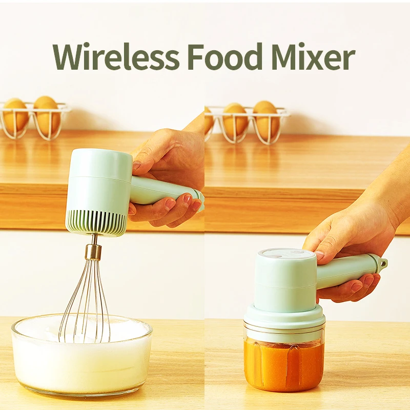 

Wireless 3 Speed Mini Mixer Electric Food Blender Handheld Mixer Egg Beater Automatic Cream Food Cake Baking Dough Mixer B20b