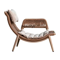 yj purple leaf balcony leisure chair rattan chair single recliner leisure couch armchair rattan chair