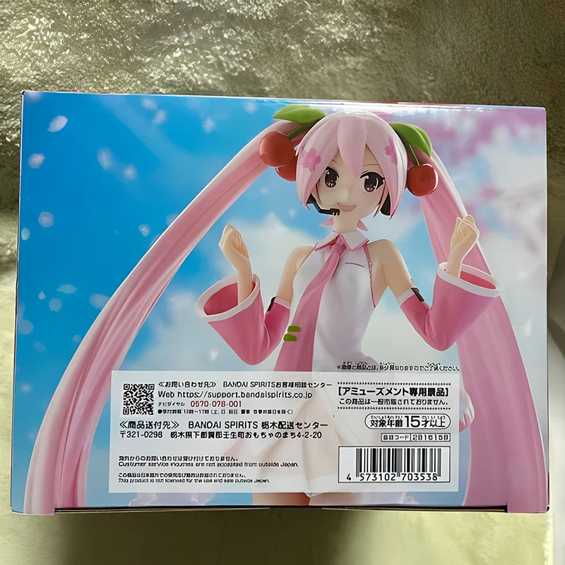 Фото В наличии: BANPRESTO Hatsune Miku, BANPRESTO EVOLVE Sakura Miku, фигурка из ПВХ, 22 см, коллекционная модель, аниме-фигурка, игрушка №5
