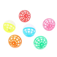 cat toy ball plastic thin strip hollow built in bell toy wholesale