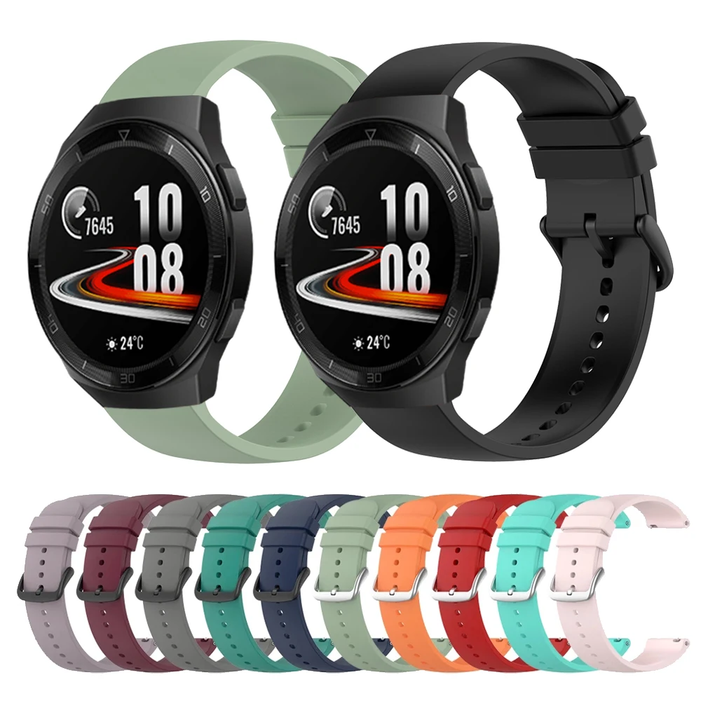 

Ремешок силиконовый спортивный для Huawei Watch GT 2e, браслет GT2 Pro 42 мм 46 мм HONOR MagicWatch 2/ES, браслет для наручных часов
