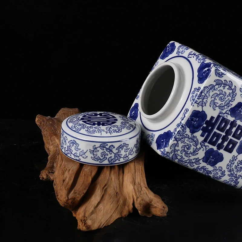 Керамическое хранилище Jingdezhen Shuangxi элегантный свадебный подарок в китайском