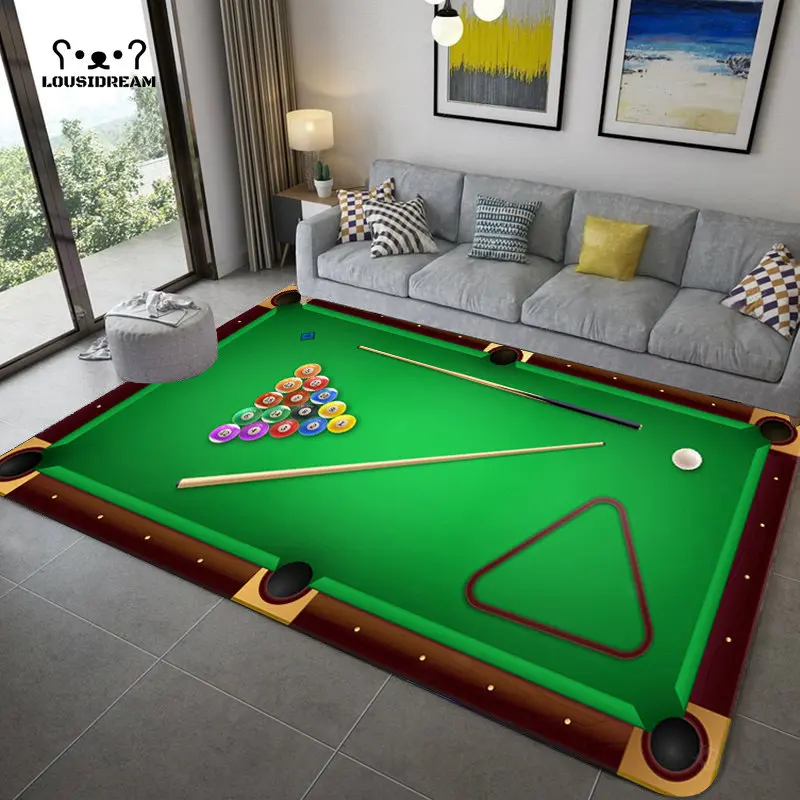 

Billiards Pool Doormat Rug Carpet Mat Footpad Bath Mat Polyester Non-slip Entrance Kitchen Bedroom Washable Sand Scraping