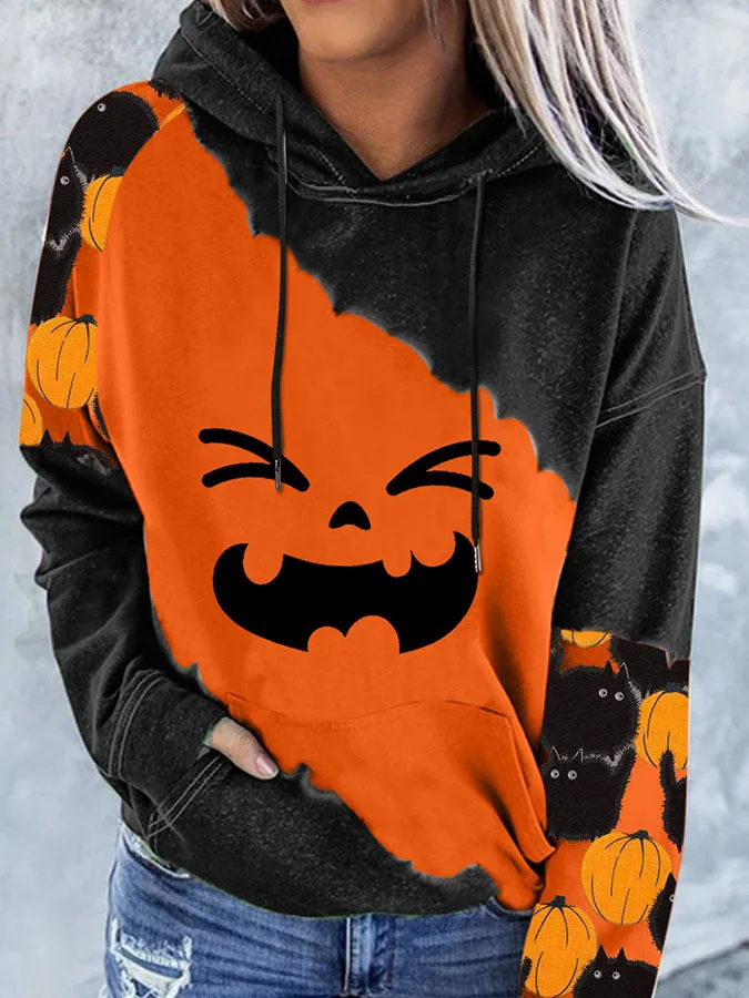 

Hot Halloween funny Pumpkin Head Hoodie Sweatshirts Man Woman Hooded Pullovers Oversizesd Tops Harajuku Hip Hop Hoodie y2k
