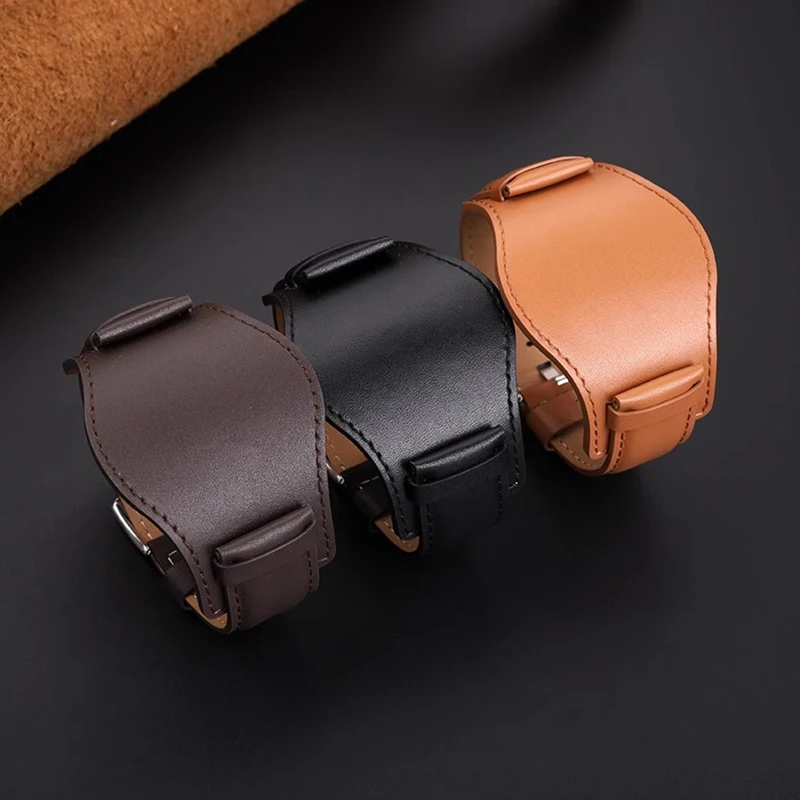 Ремешок для часов из воловьей кожи с лотком Panerai PAM111/441 Fossil CH2564 CH2565 Casio MDV-106 MTP-VD01 22