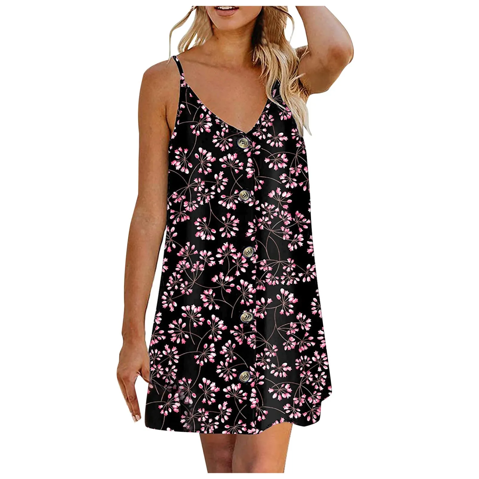 

Женский пляжный сарафан на бретелях-спагетти, повседневное свободное ТРАПЕЦИЕВИДНОЕ ПЛАТЬЕ с градиентным принтом в полоску, лето 2022