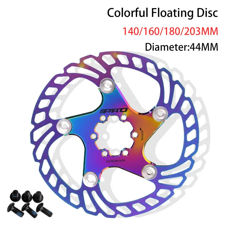 

Цветной велосипедный плавающий диск 160 мм 180 мм 203 мм аксессуары для велосипедного тормозного диска кронштейн из алюминиевого сплава внешне...