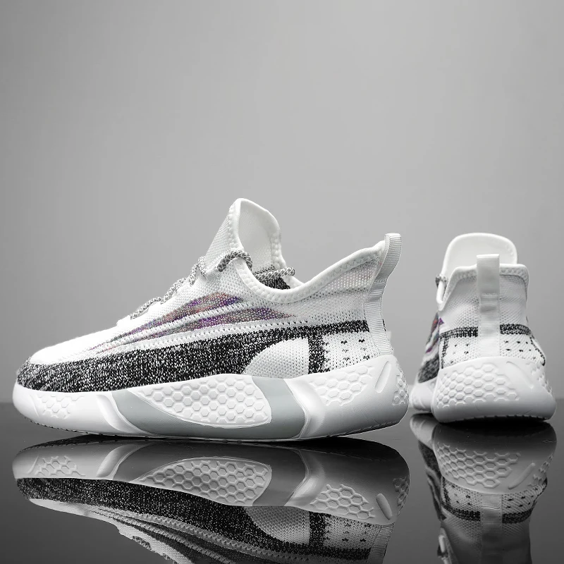 Big Size Sneakers Shoes for Men Lightweight Breathable Running Walking Male Footwear Soft Sole Lace-up Scarpe Uomo