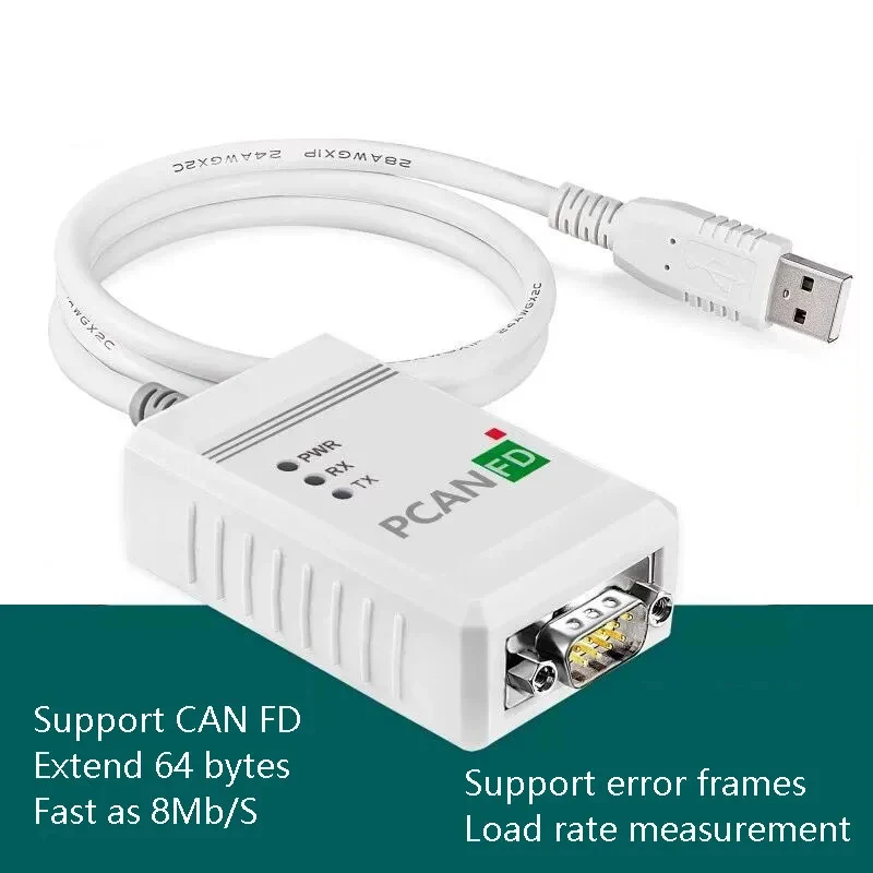 Фото USB-модуль PCAN FD, совместимый с IPEH-00 CAN FD, поддерживает инструменты автомобильной диагностики Inca №1