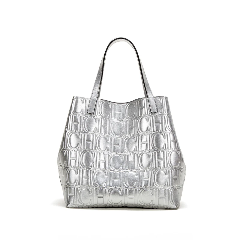 

Chch Ladies Shoulder Bag Large Capacity New Top Quality Genuine Leather Luxury Shopping Bag Retro Casual Handbag Ladies Tote Bag