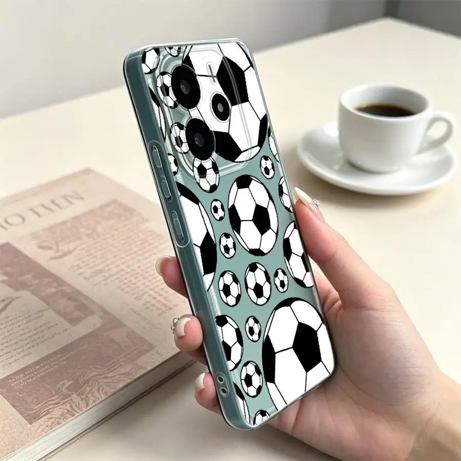 Фото Забавный футбольный чехол для Xiaomi Poco X3 Pro X3 NFC, мягкий чехол для телефона №4