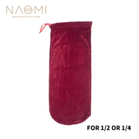 naomi violin bag dust cover satin fabric protective bag with drawstring violin accessories for 12 and 14 violin red color