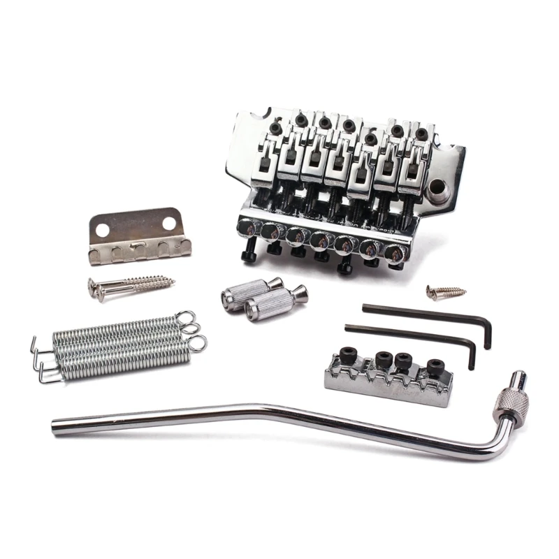 

Tremolo Bridge System Double Rocking Spring Stabilizer Device with Neck Lock & Bridge Vibrato System for Electric Guitar
