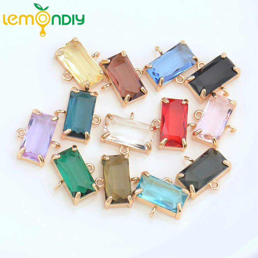 

Латунная фурнитура для изготовления ювелирных изделий, 2 шт., 16x14 мм, 24 К, цвета шампанского