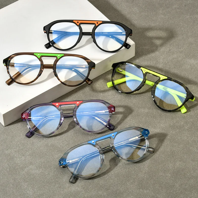 Дизайнерские Индивидуальные Модные ацетатные очки с оправой для очков мужчин и