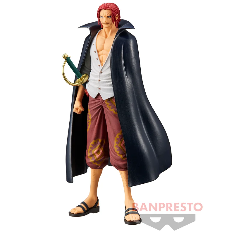Bandai Original Banpresto Аниме One Piece Film RED DXF The Grandline Men Shanks ПВХ Фигурка Коллекционная модель