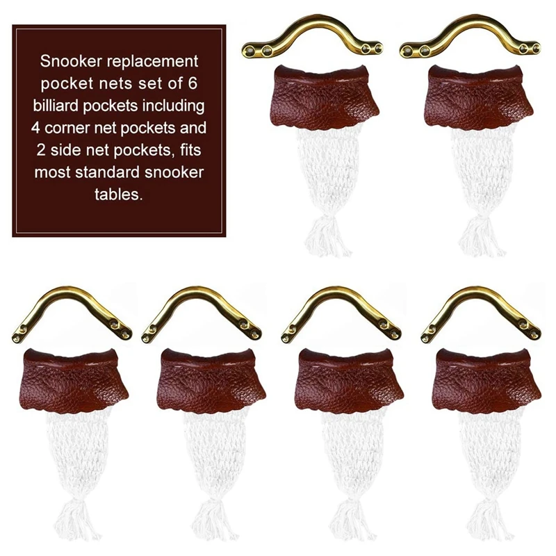Снукер карманные сетки бильярдный стол для игры в пул карманная сетка Замена