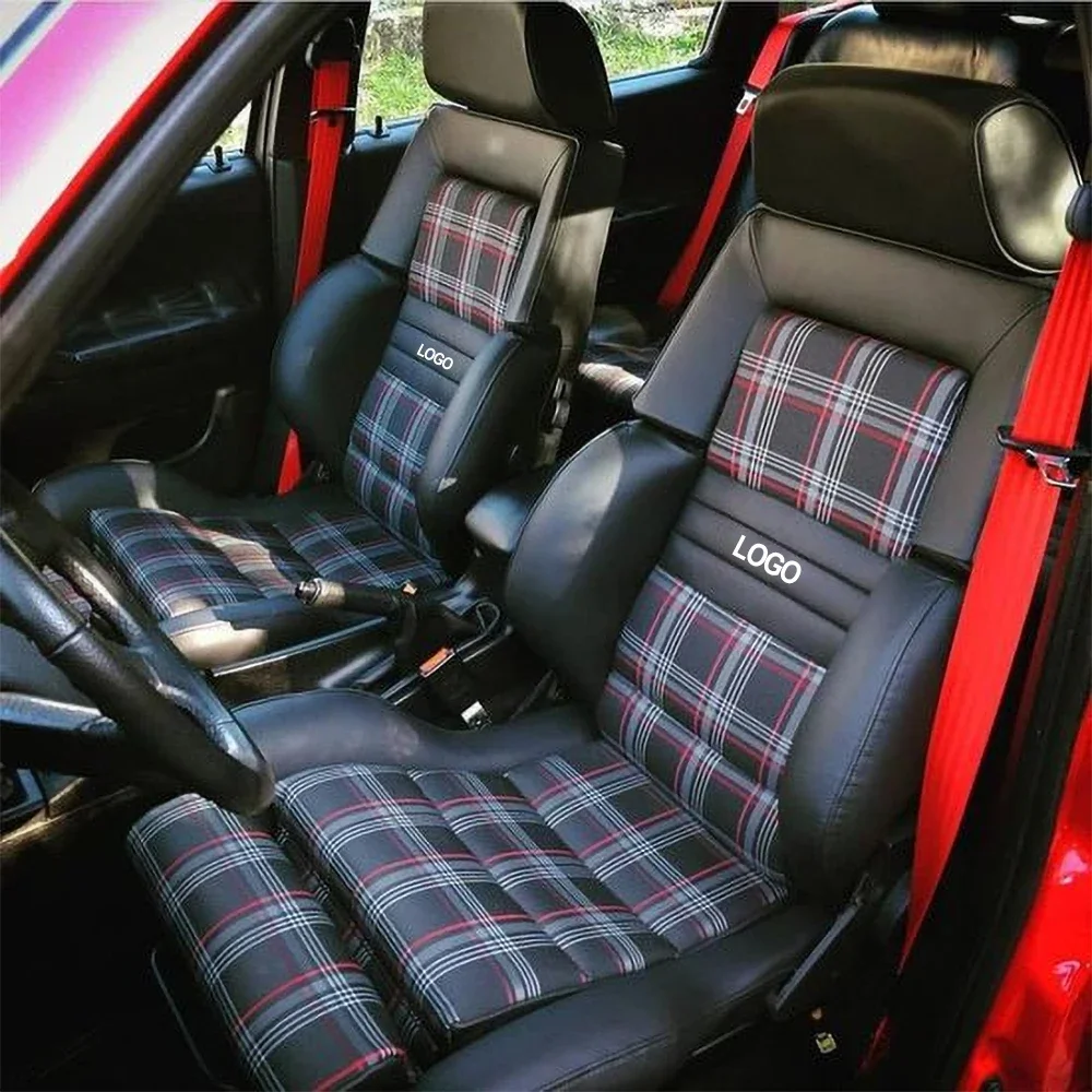 Универсальное Брендовое новое автомобильное сиденье JDM гоночное клетчатое