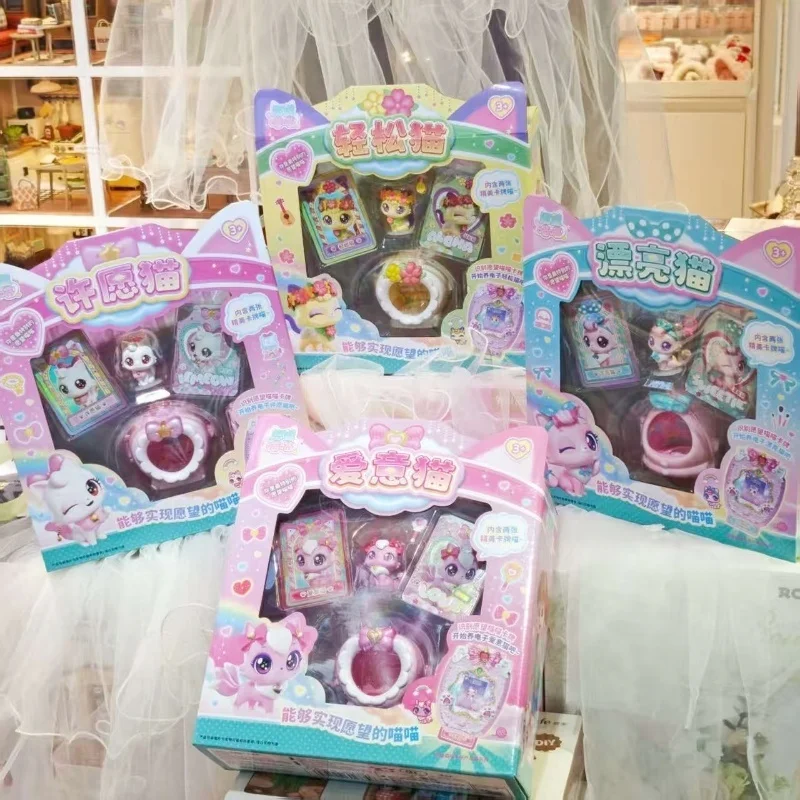 Фото Wish Meow Meow, Красивая кошка, Cat Wish Cat, говорящая кукла-кошка, набор часов Magic Sweetheart, игрушка в виде сокровищ, подарок для девочки №1