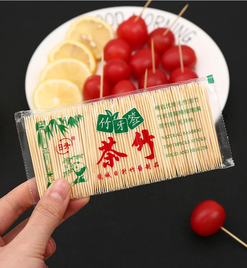 200 шт. одноразовые бамбуковые зубочистки