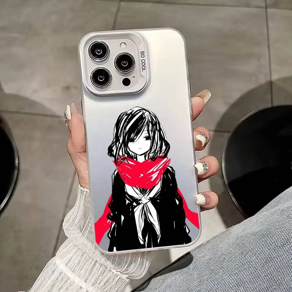 Фото Чехол для телефона Ayano Tateyama Kagerou Project (для iPhone 17, 16, 15, 14, 13, 12, 11, Mini, Pro, E, MAX) белый матовый противоударный №3