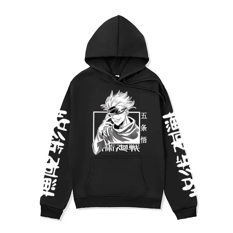 

Коллекция 2021 года, одежда юютсу кайсен, свитер с мангой, модная Толстовка в стиле Харадзюку, толстовки с капюшоном, Мужская одежда, дешевая к...