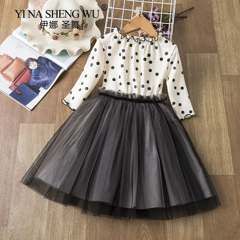 Фатиновая юбка в горошек для маленьких девочек |