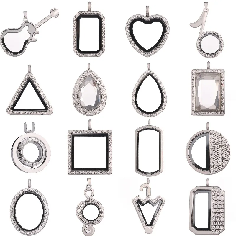 1 шт. медальон с круглым сердечком в ассортименте