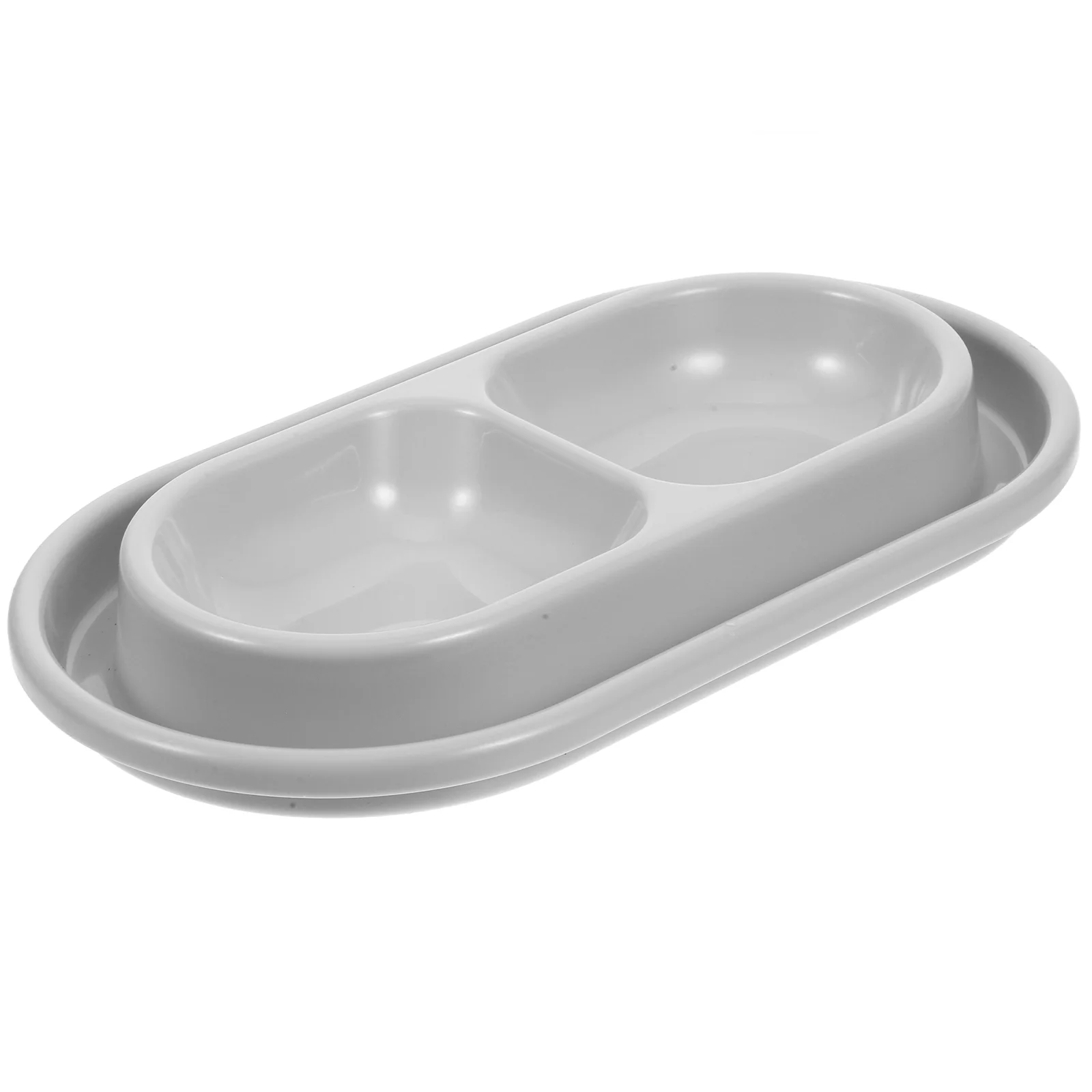 Двойная кормушка для домашних животных анти-защитная миска вода собак без