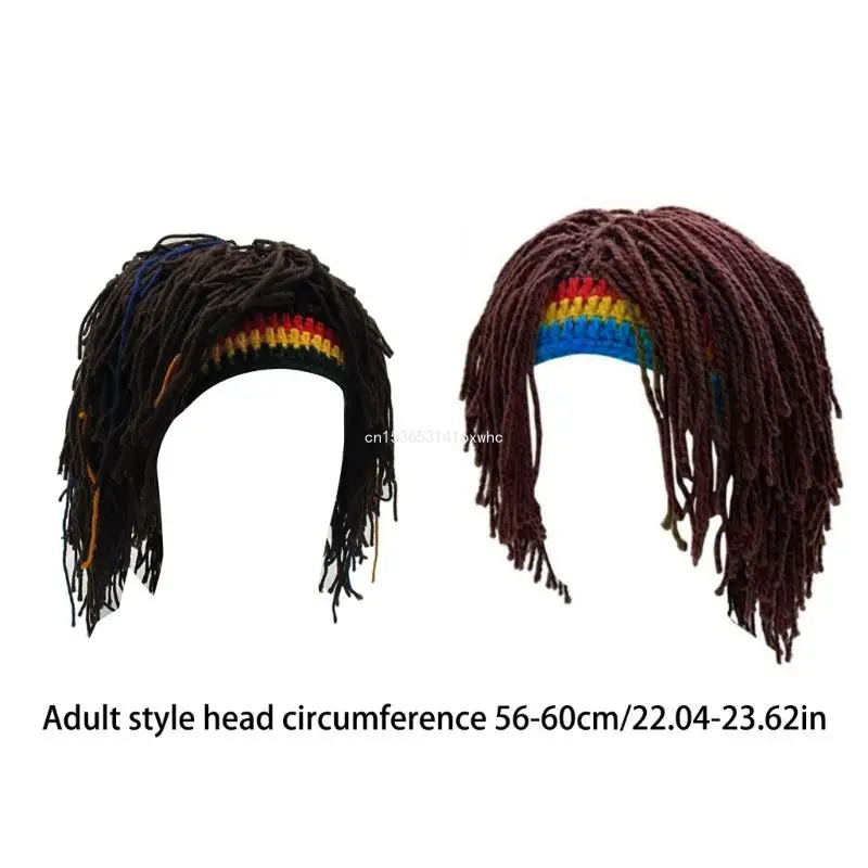 Прямая поставка теплая зимняя шапка шапки для париков Rastas с бородой на Хэллоуин