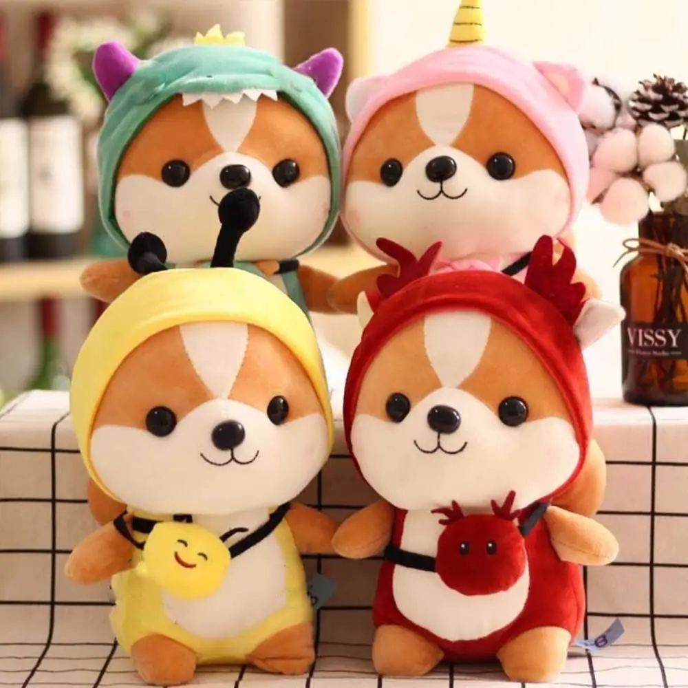 

Creative Cute Animal Elk Send Female Bee Dinosaur Plush Toy Shiba Inu Plush Toy Squirrel Doll Corgi Chai Pillow
