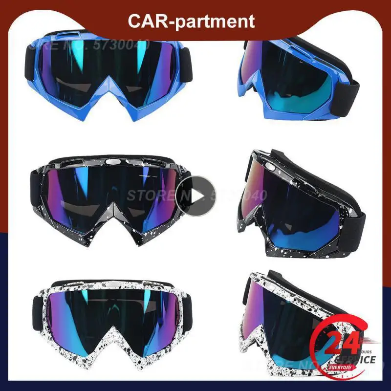 

1~8PCS New Unisex Off Road Racing Goggles Cool Motocross ATV Dirt Bike Anti Fog Windproof Ski Safety Goggles Eyewear Motorcycle